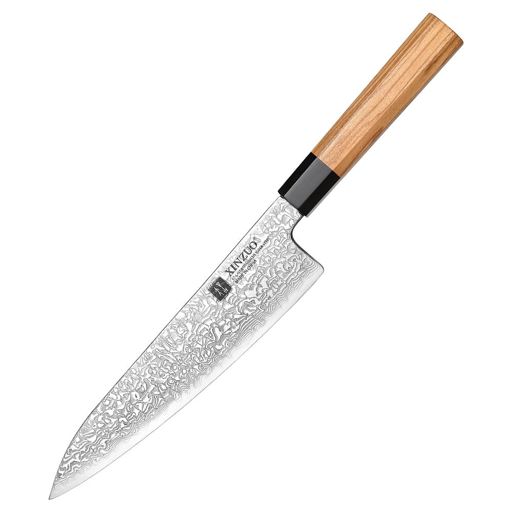 XinZuo PM8O Zhen koksmes met houten handvat