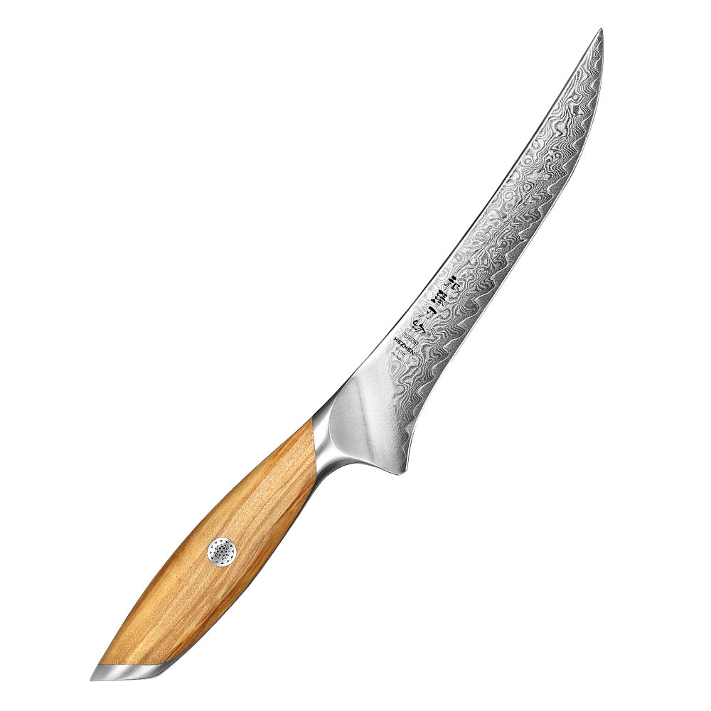 Hezhen X01 Flagship uitbeenmes met houten handvat