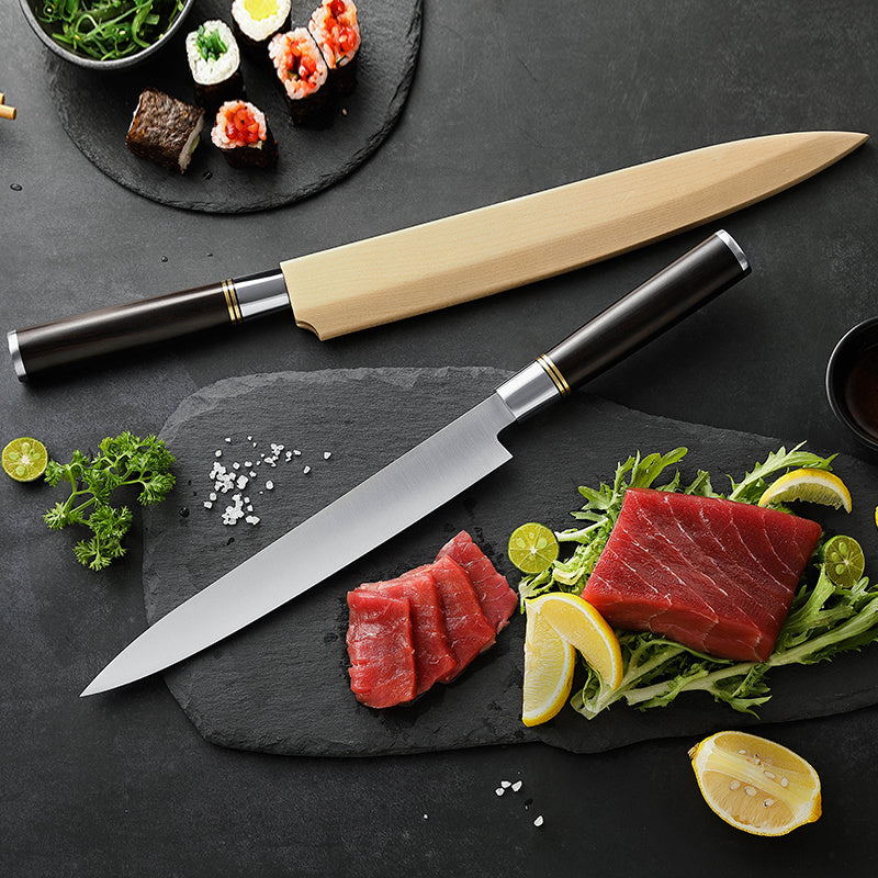 Sashimi in één vloeiende snede