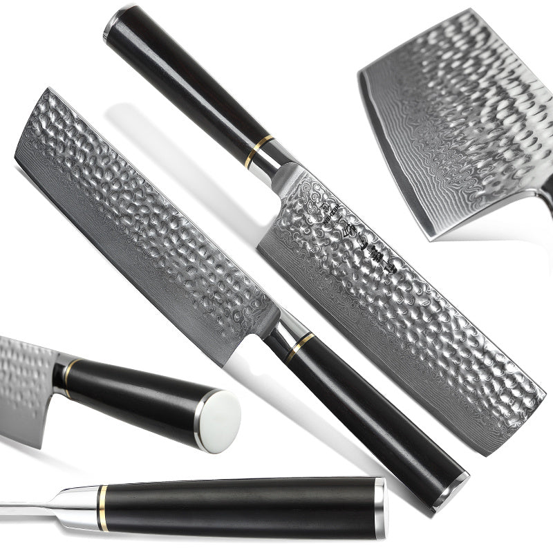 Hezhen B1Z Classic nakiri en ander mes, bovenaanzicht