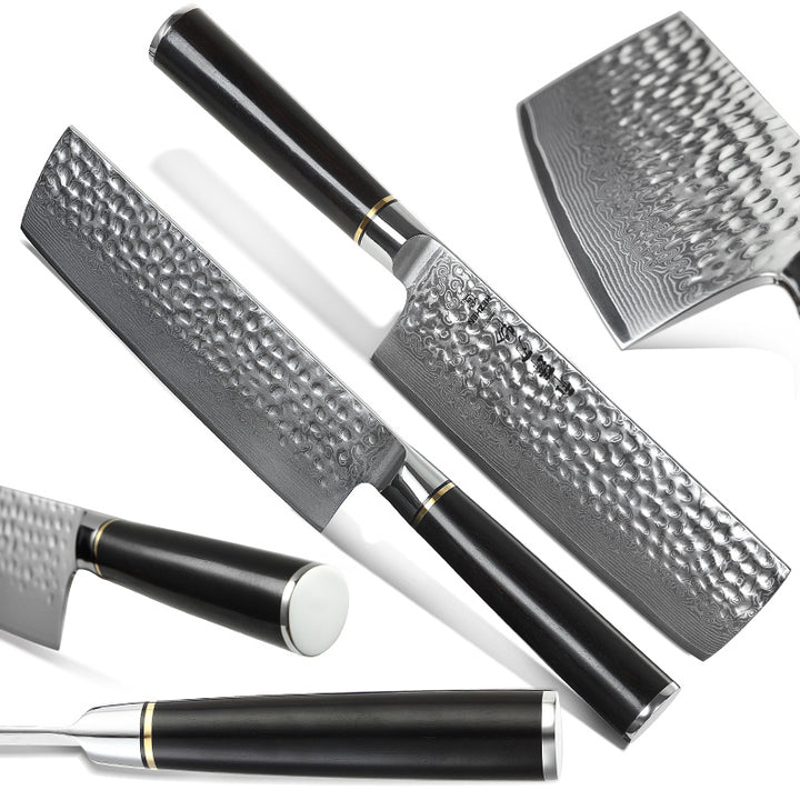 Hezhen B1Z Classic nakiri en ander mes, bovenaanzicht