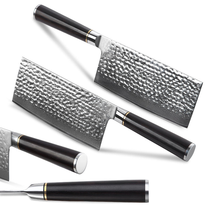 Lemmet en handvat van het Hezhen B1Z Classic Chinese cleaver