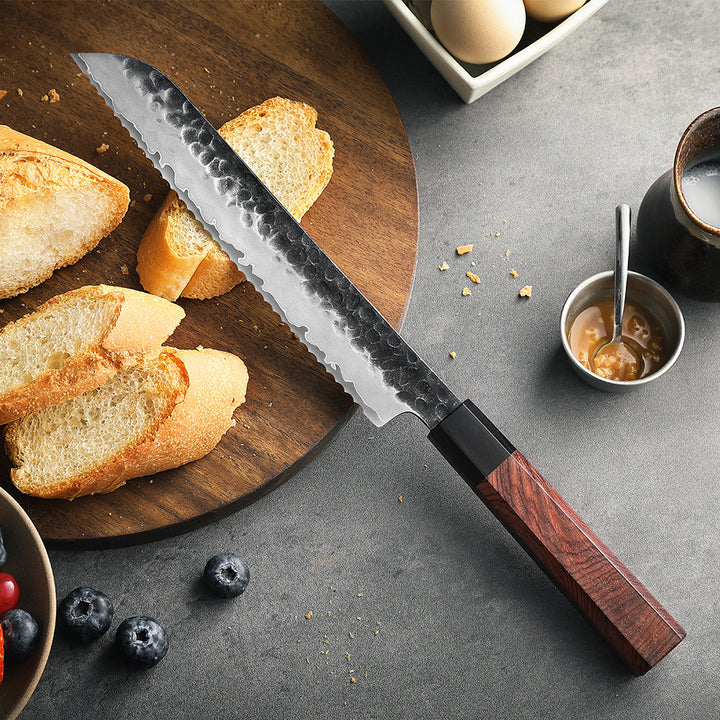 Hezhen PM8S Retro broodmes op plank met gesneden brood