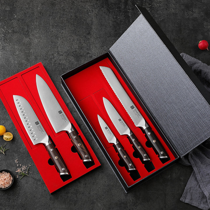 B13S Yu RVS messenset in de open geschenkdoos