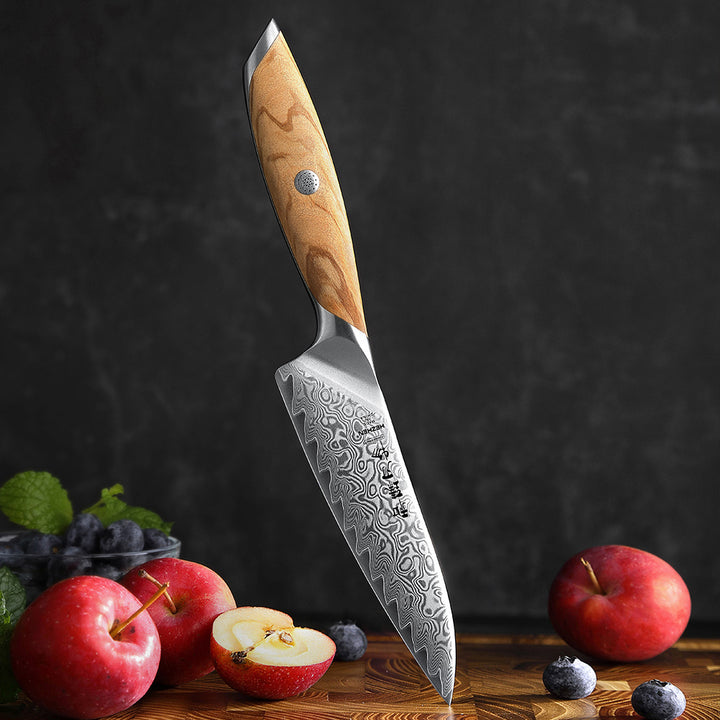 Hezhen X01 Flagship groentemes op plank met appels en bessen