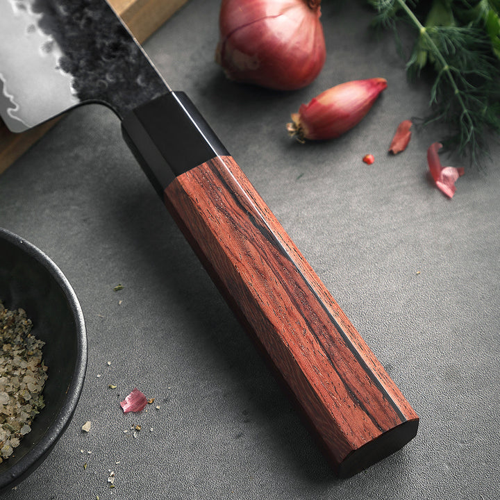 Houten handvat van het Hezhen PM8S Retro koksmes