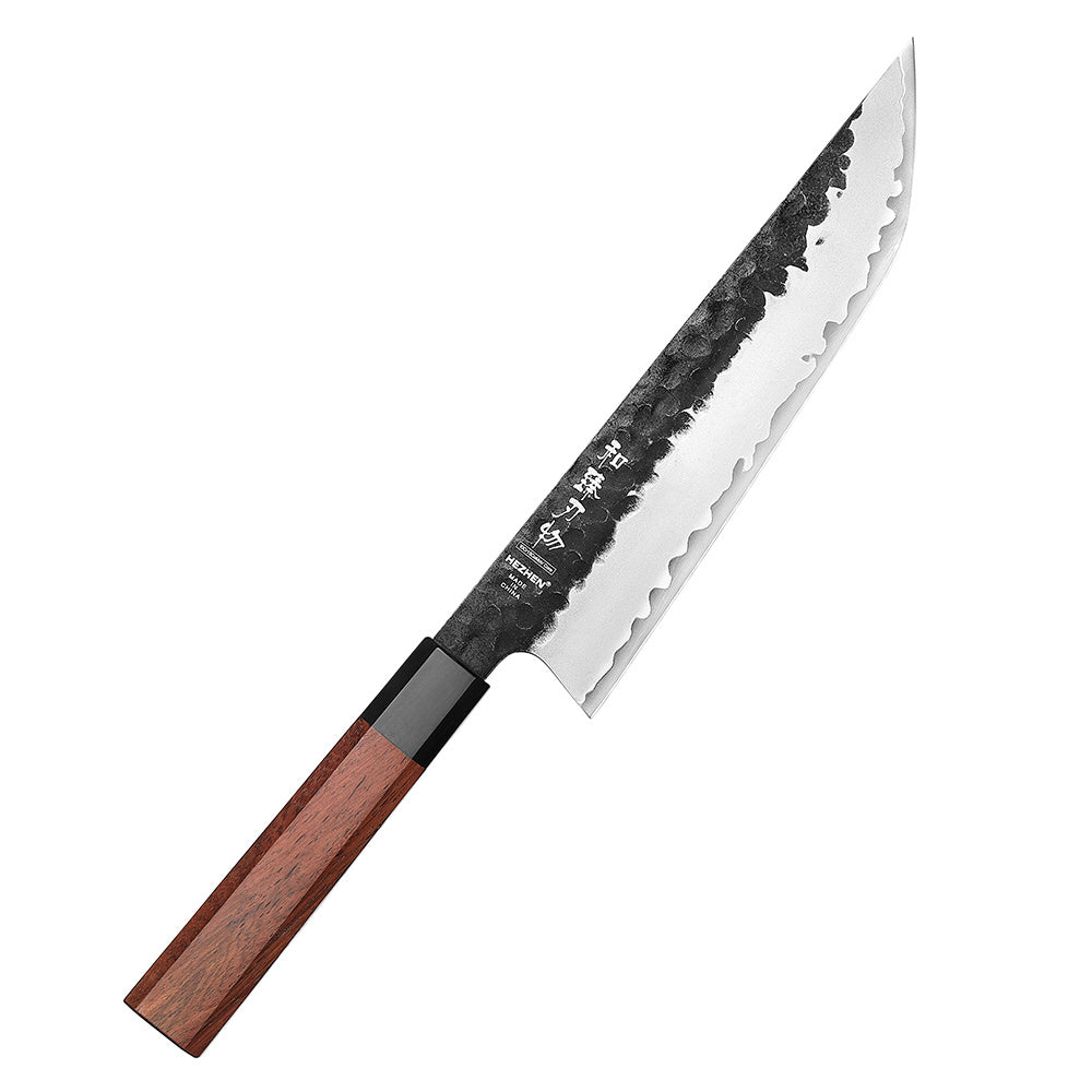 Hezhen PM8S Retro sakimaru met houten handvat, zijaanzicht