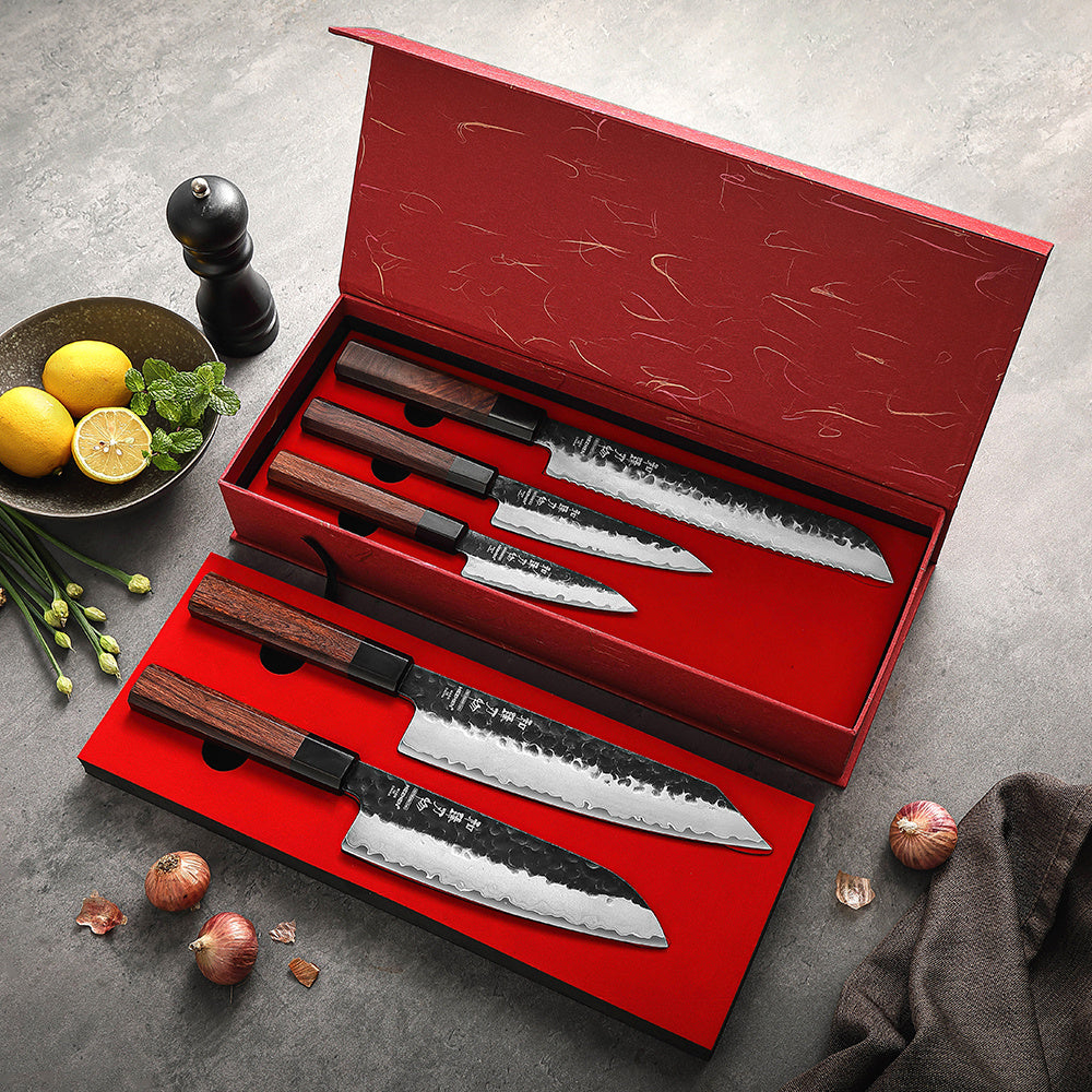 Hezhen PM8S Retro messenset in rode geschenkdoos