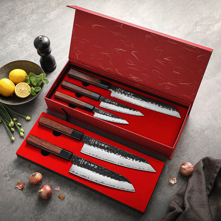 Hezhen PM8S Retro messenset in rode geschenkdoos