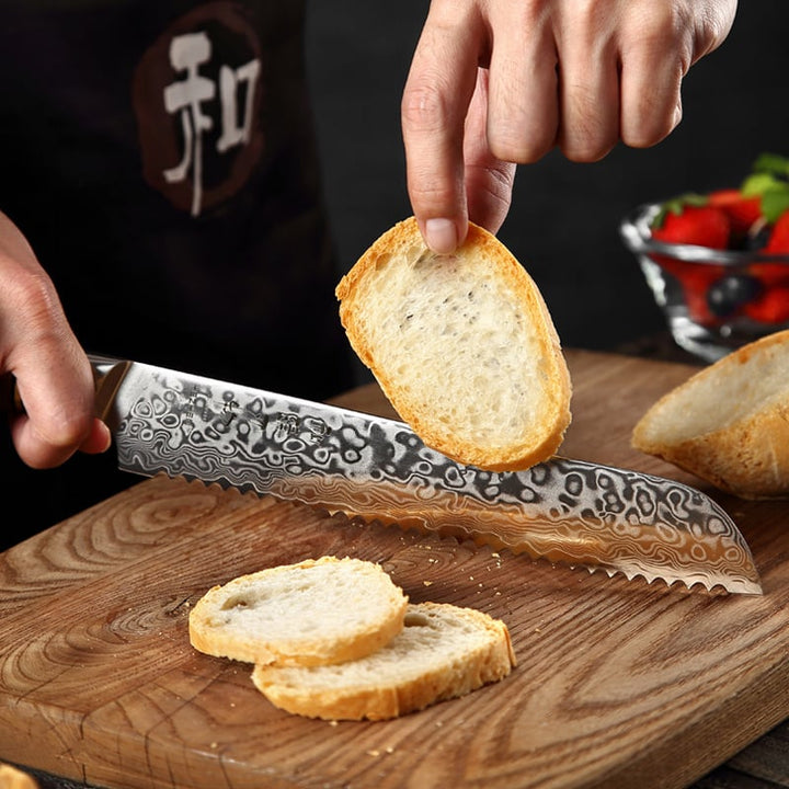 Broodmes uit Hezhen B30 Master set snijdt brood