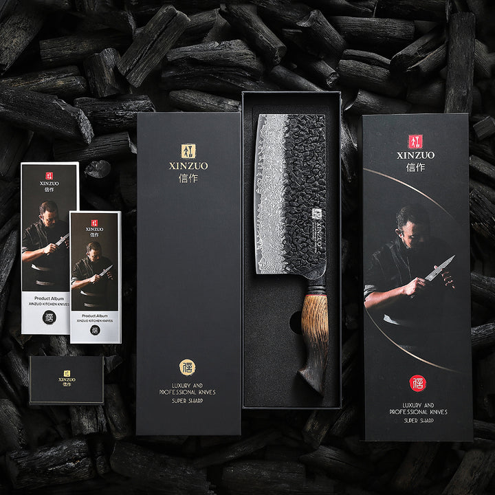 XinZuo X06 Mo cleaver in de geschenkdoos