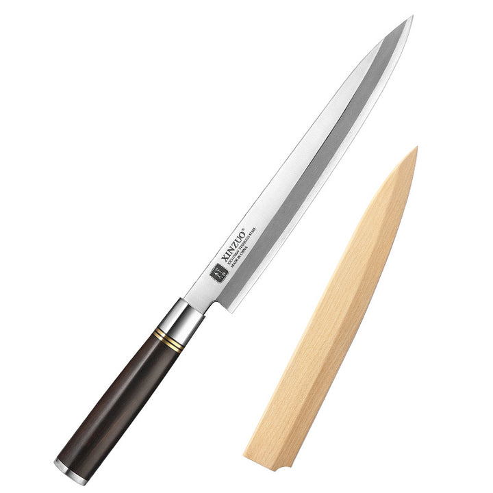 XinZuo SE He sashimi mes met houten beschermkap