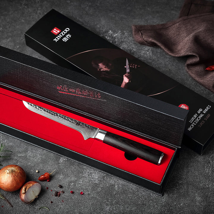 XinZuo B1H He uitbeenmes in de geschenkdoos met rode binnenkant