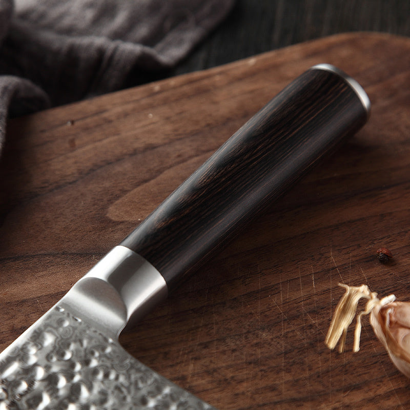 Houten handvat van het B1H He cleaver