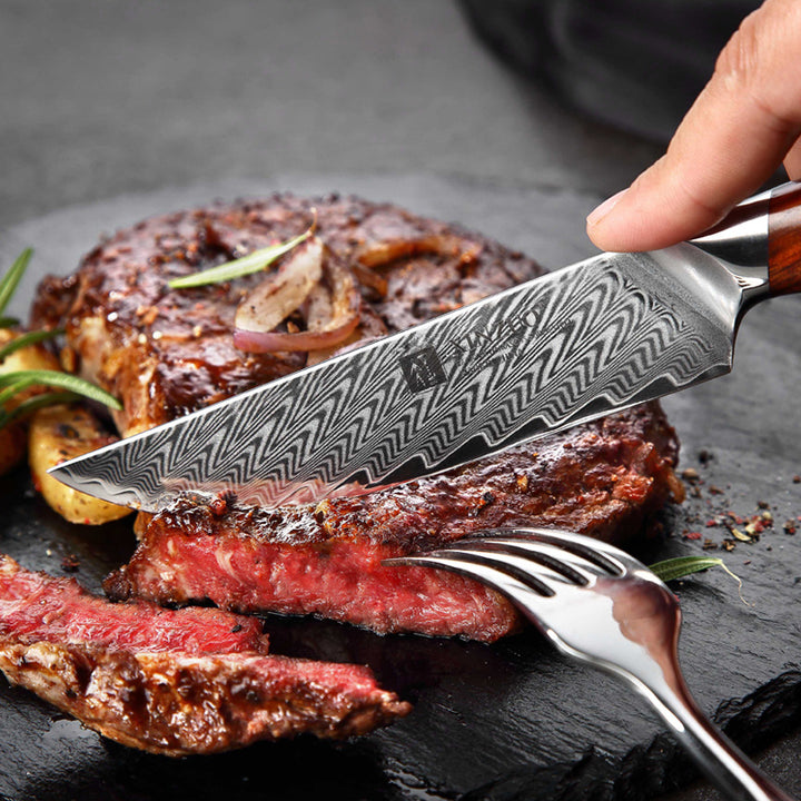XinZuo B27 Yi steakmes snijdt gegrild vlees