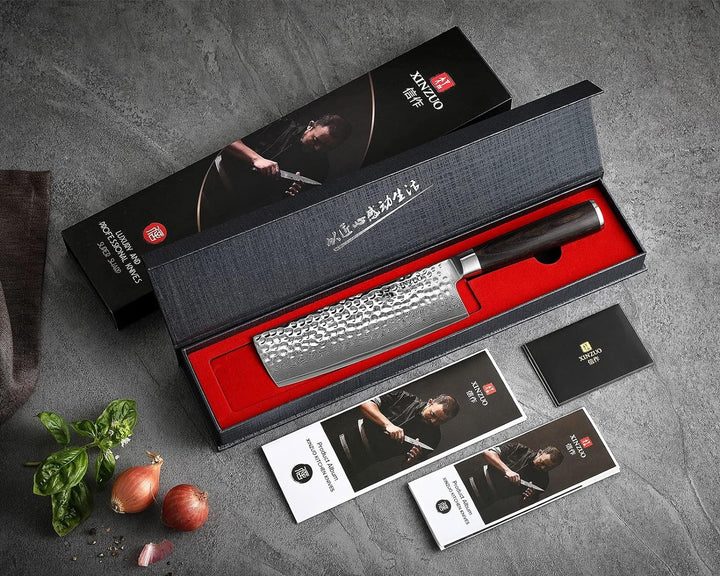 XinZuo B1H He nakiri mes in de geschenkdoos