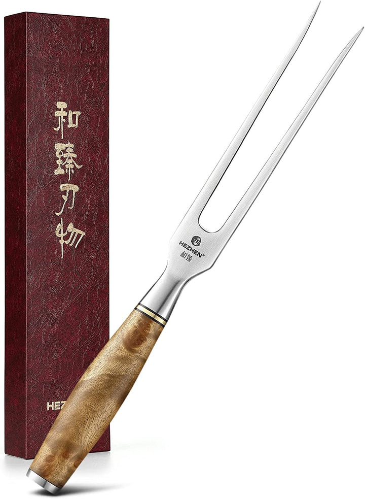 Hezhen B30 Master vleesvork naast de doos