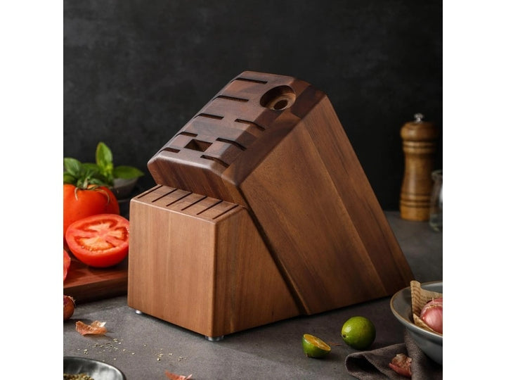 Houten blok van B1H He messenset, schuine vorm