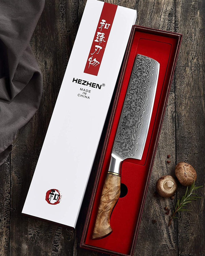 Hezhen B30 Master nakiri in de geschenkdoos