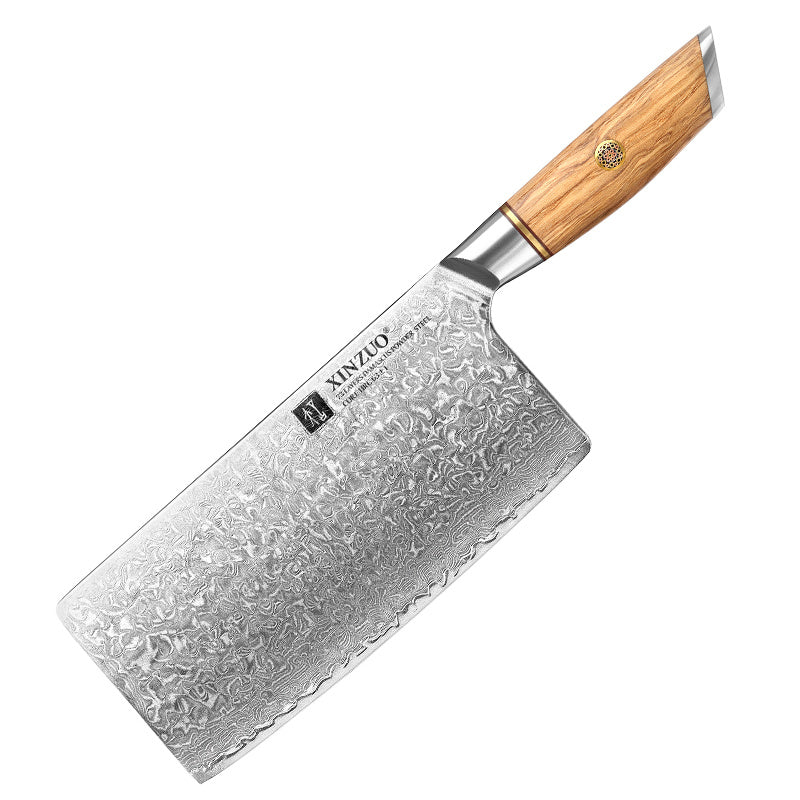 XinZuo B37 Lan Chinese cleaver met houten handvat