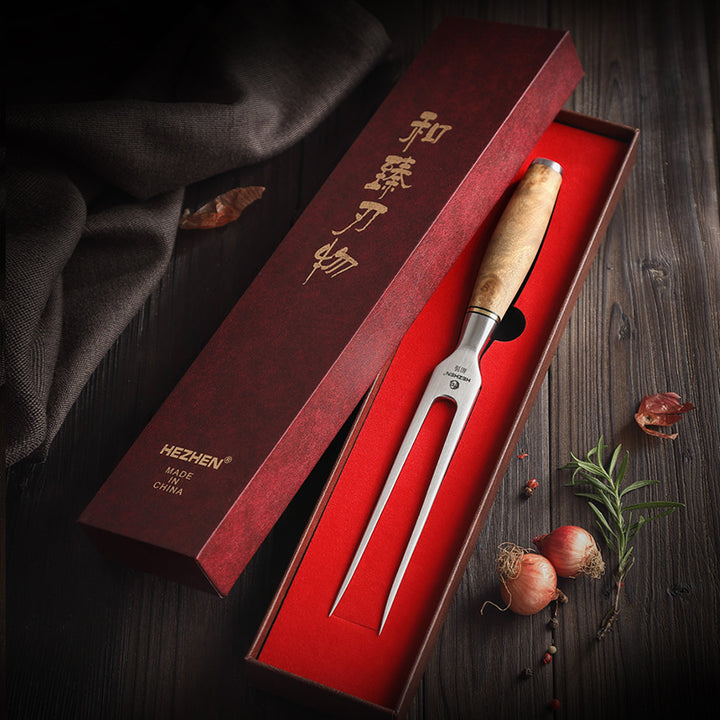 Hezhen B30 Master vleesvork in de geschenkdoos