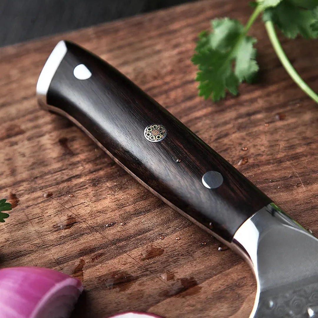 Handvat van het XinZuo B13H Yu cleaver met metalen ring