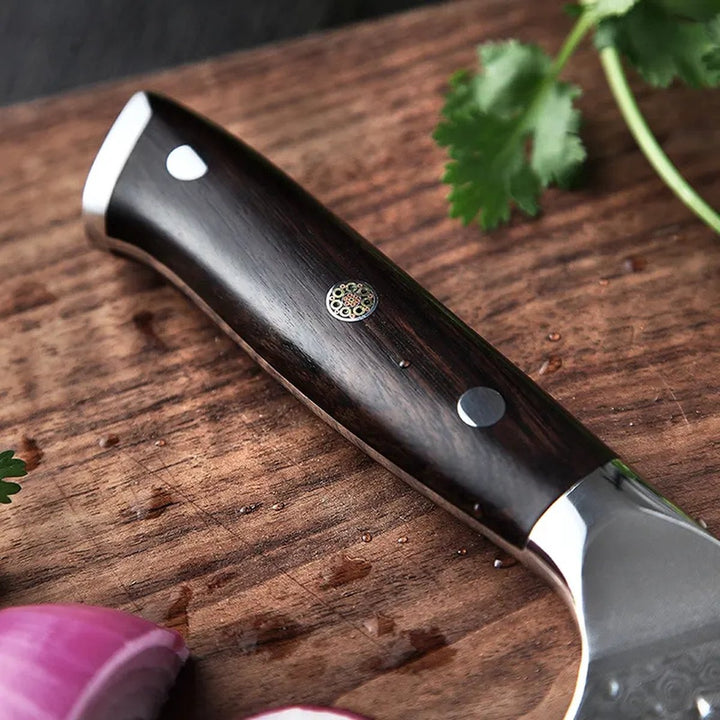 Handvat van het XinZuo B13H Yu cleaver met metalen ring