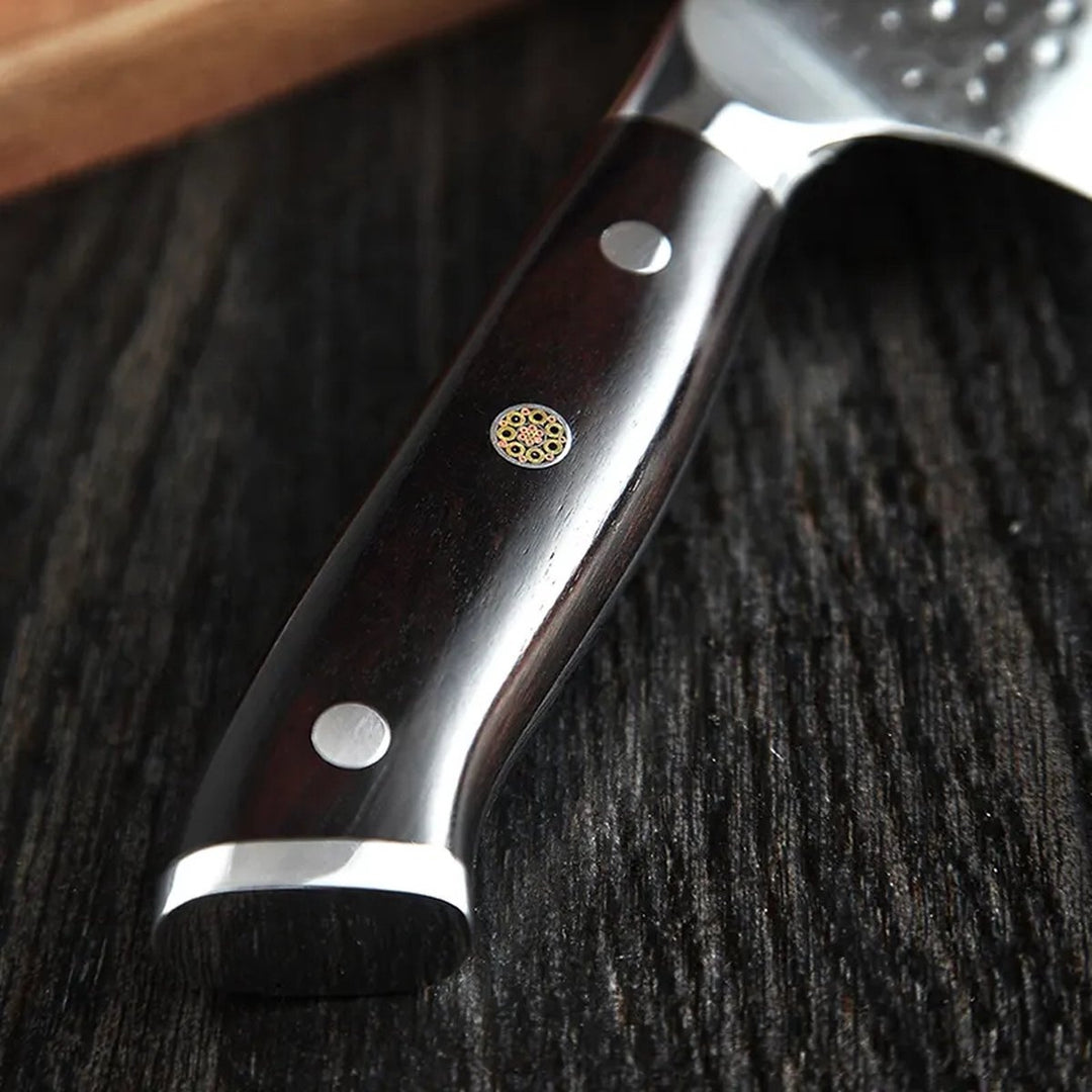 Donkerhouten handvat van het XinZuo B13H Yu cleaver