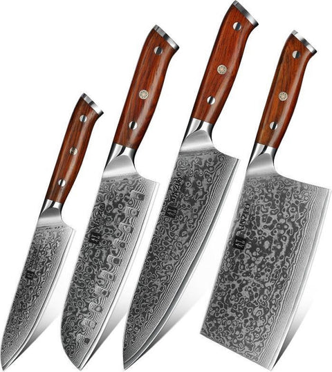 XinZuo B13R Yu damascus messenset 4-delig