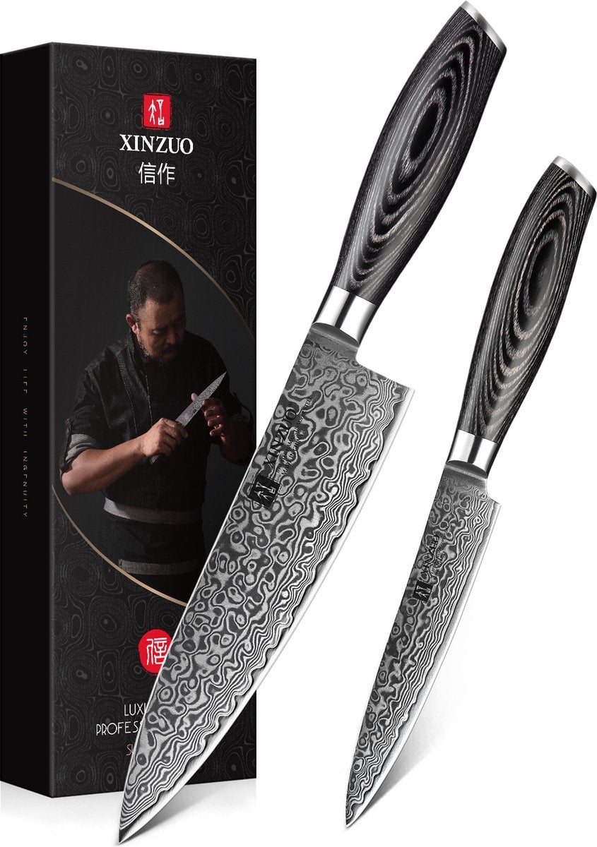 XinZuo B20 Ya messenset naast de doos