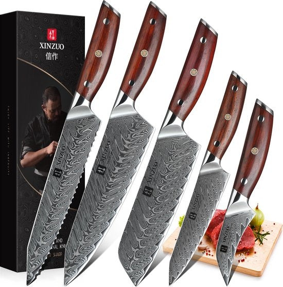 XinZuo B27 Yi messenset naast de doos