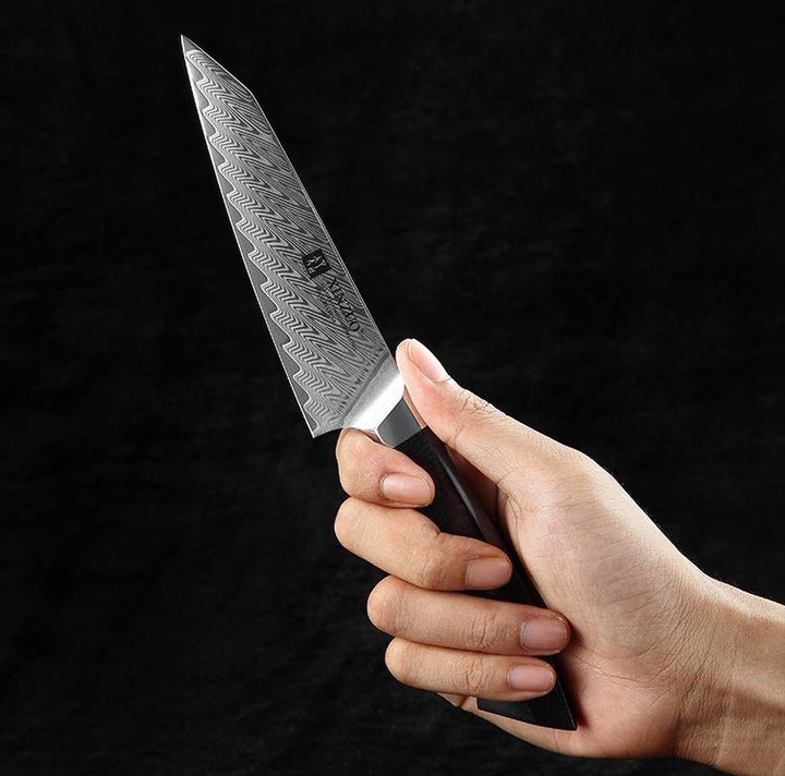 XinZuo B32 Feng groentemes in de hand, met damascuspatroon