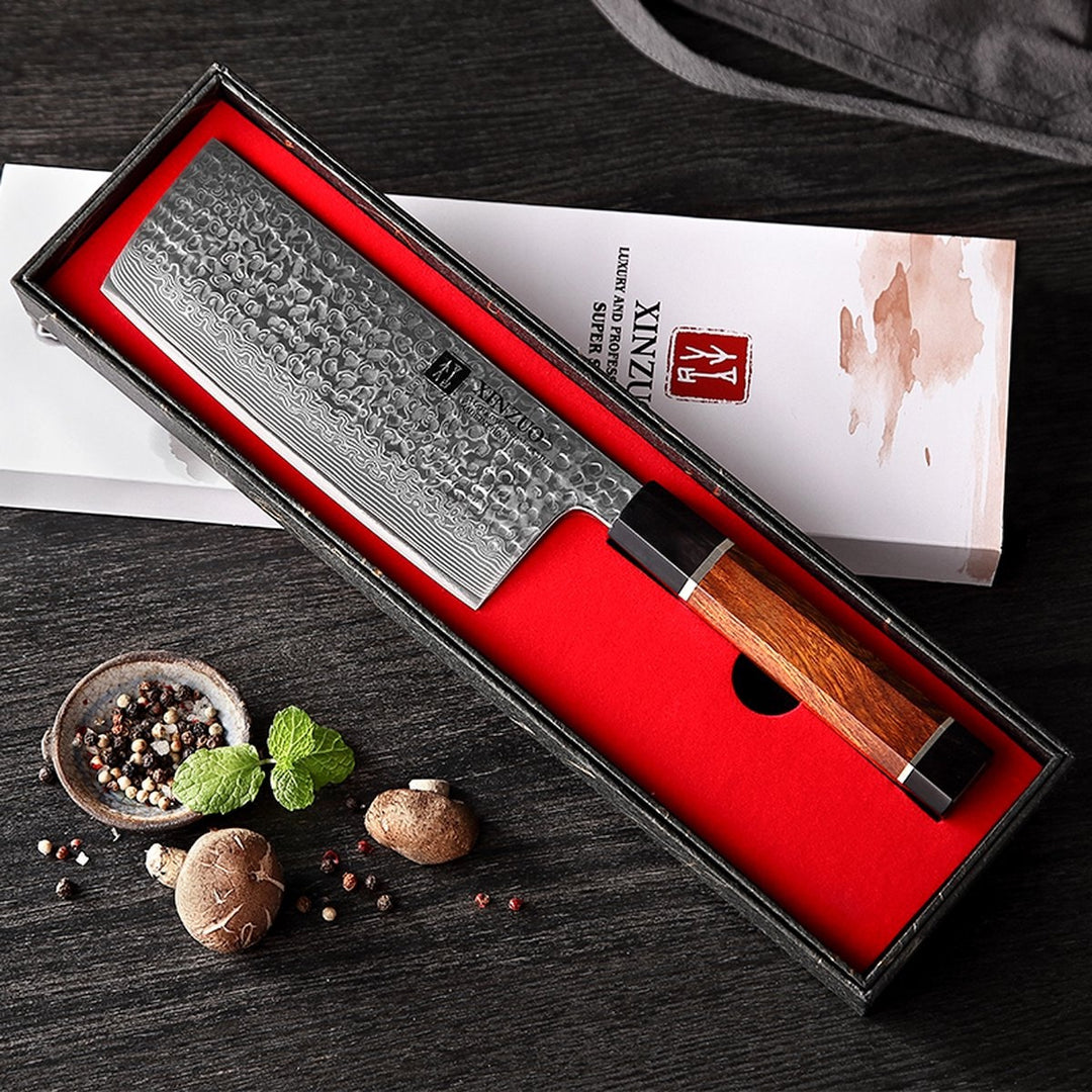 XinZuo PM8 Zhen nakiri mes in de geschenkdoos